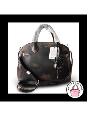 NWT New COACH EMPIRE 48 Glovetanned Loved Leather Black Brown Carryall Bag CBH47